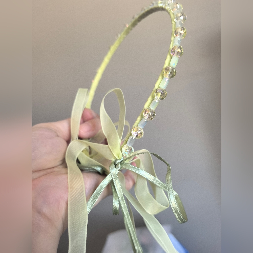 handmade crystal headband - Picture 1 of 5